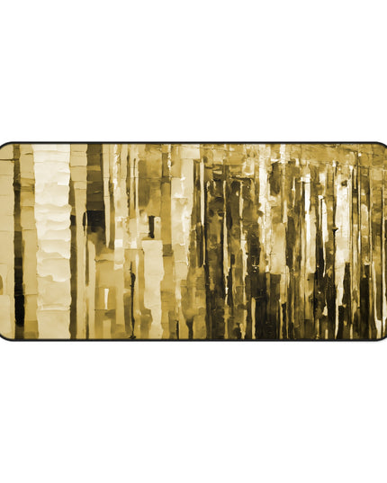Striped Light Brown 16" x 32" Desk Mat