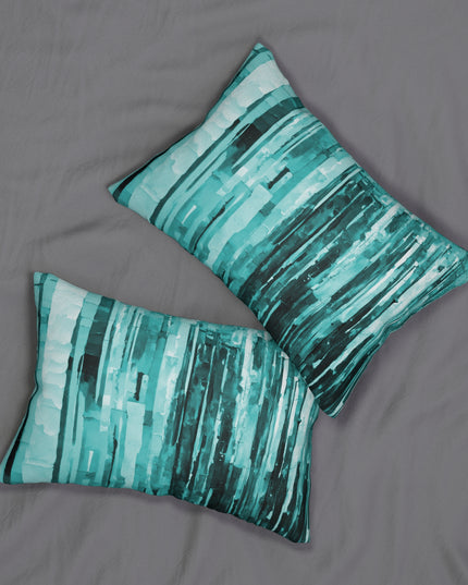 Striped Tif Spun Polyester Lumbar Pillow, 20" x 14"