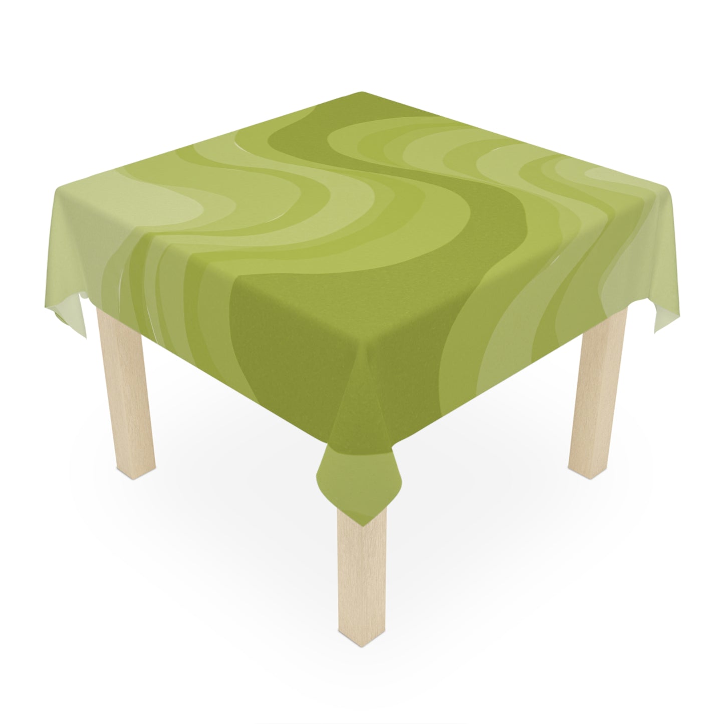 Lemon Wavey Tablecloth, 55" x 55"