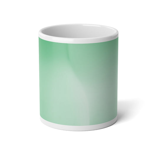 Mint Fade 20 oz White Glossy Jumbo Mug