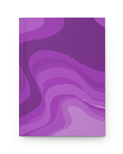 Wavey Purple Wavey 5.75" x 8" Hardcover Journal Matte with 150 lined pages