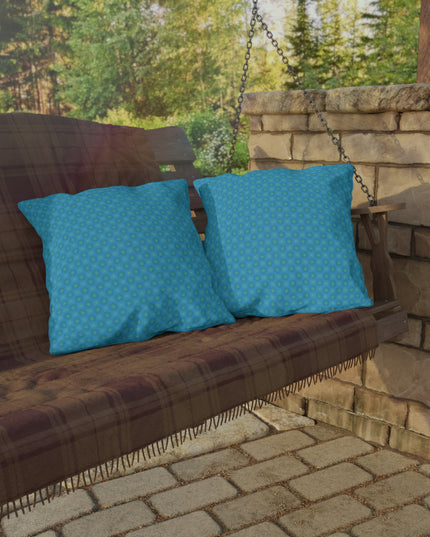 Light Blue Star-crossed Bodies 20" x 20" Outdoor Pillows