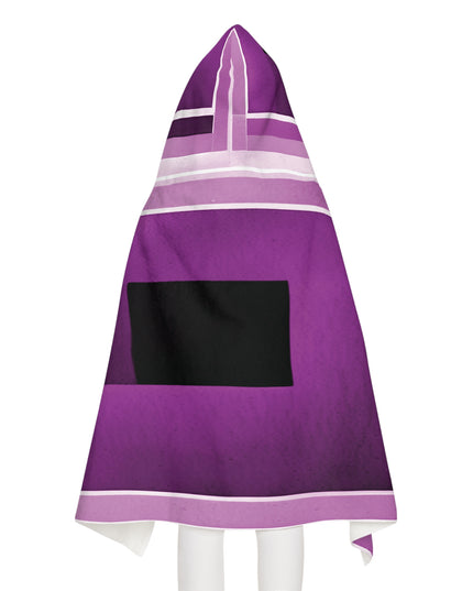 Magenta Shadow Youth Hooded Towel, 24" x 48"