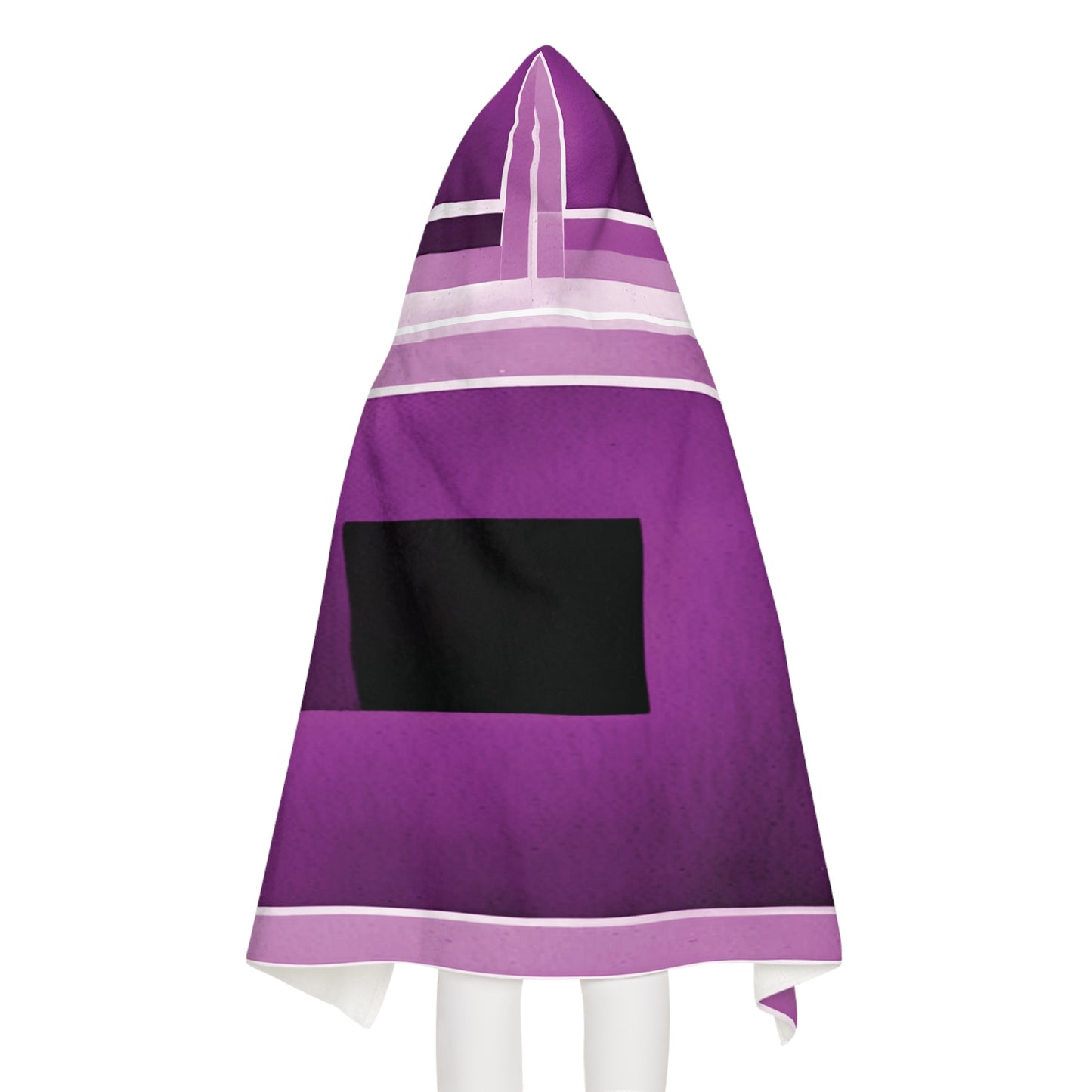 Magenta Shadow Youth Hooded Towel, 24" x 48"