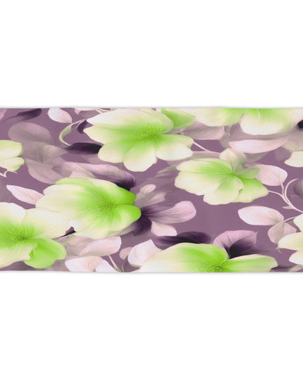 Lime Lavender Floral Bunch Beach Towel, 30" x 60"