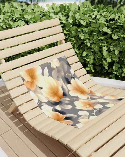 Soft Blossom Floral Bunch Beach Towel, 18" x 27"