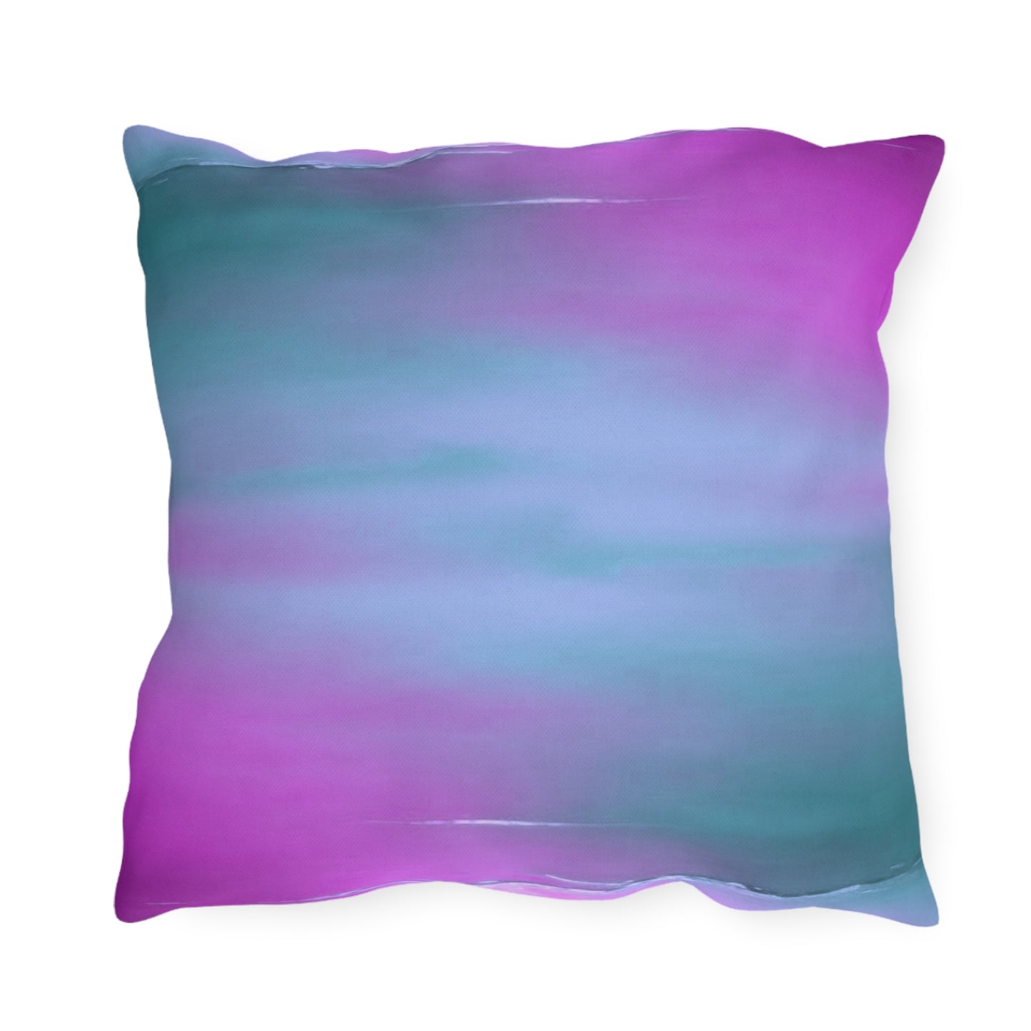 Dark Blue Green Sea Purple Fog 18" x 18" Outdoor Pillows