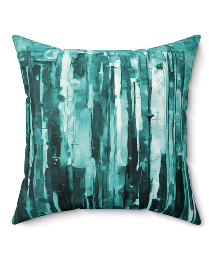 Striped Tif 20" x 20" Faux Suede Square Pillow