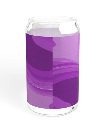Wavey Purple Wavey Sipper Glass, 16oz