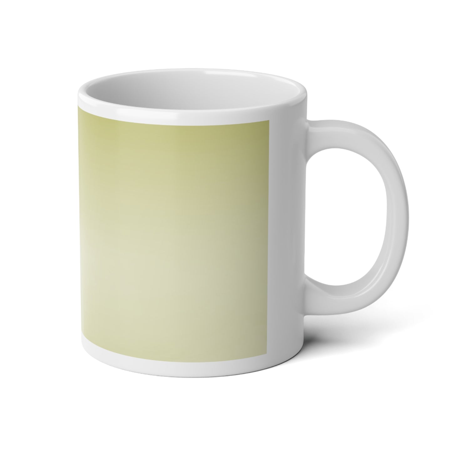 Lemon Fade 20 oz White Glossy Jumbo Mug
