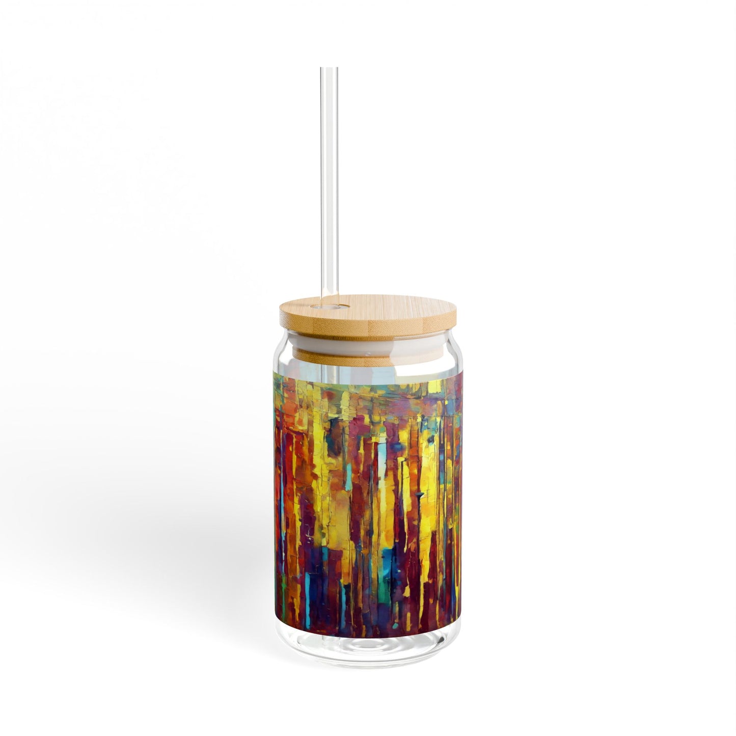 Striped Alpha Sipper Glass, 16oz