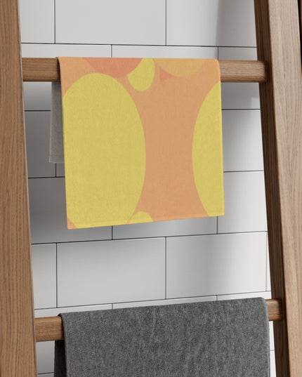 Pastel Bright Oranges Patches Rally Towel, 11" x 18"