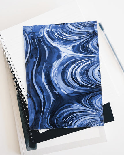 Uzi Spiral Deep Blue 5" x 7" Journal - 128 Ruled Line pages