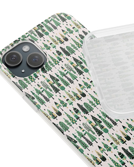 Mini Vintage Green Trees Iphone 15 Plus Flexi Case