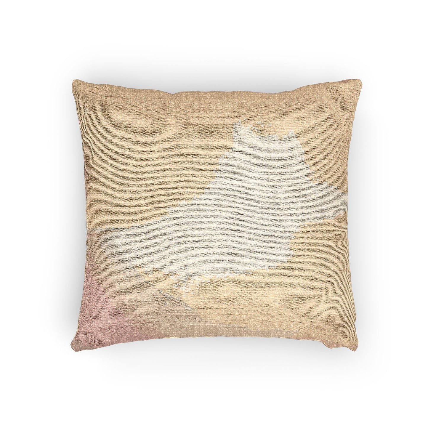 Hot Peach Fade Woven Pillow, 17" x 18"