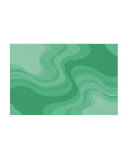 Mint Green Wavey 48" x 72" Outdoor Rug