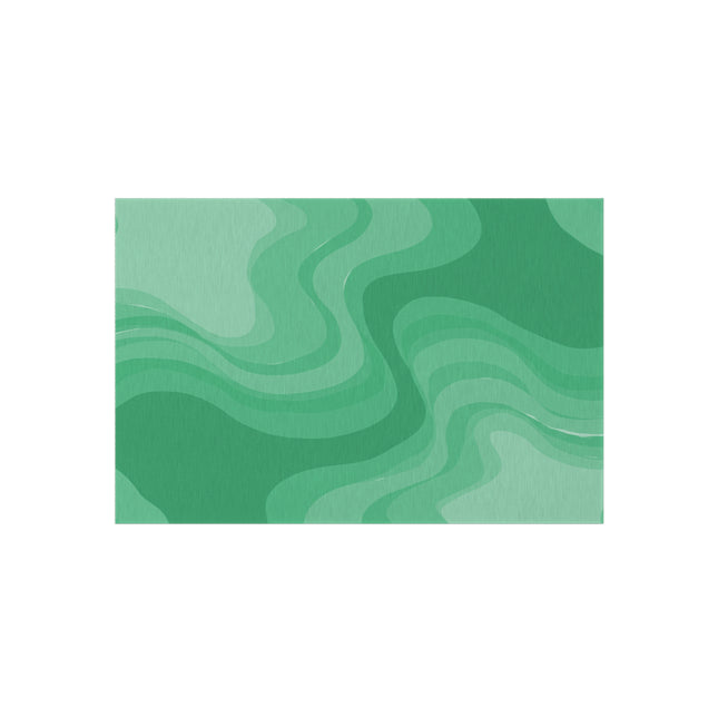 Mint Green Wavey 48" x 72" Outdoor Rug