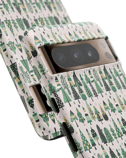 Mini Vintage Green Trees Google Pixel 8 Pro Tough Cases