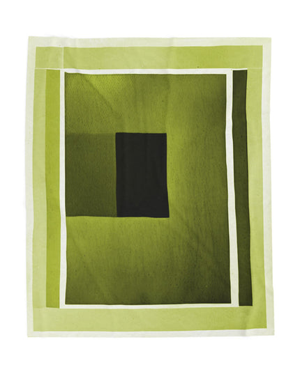 Lemongrass Shadow Velveteen Plush Blanket, 50" x 60"