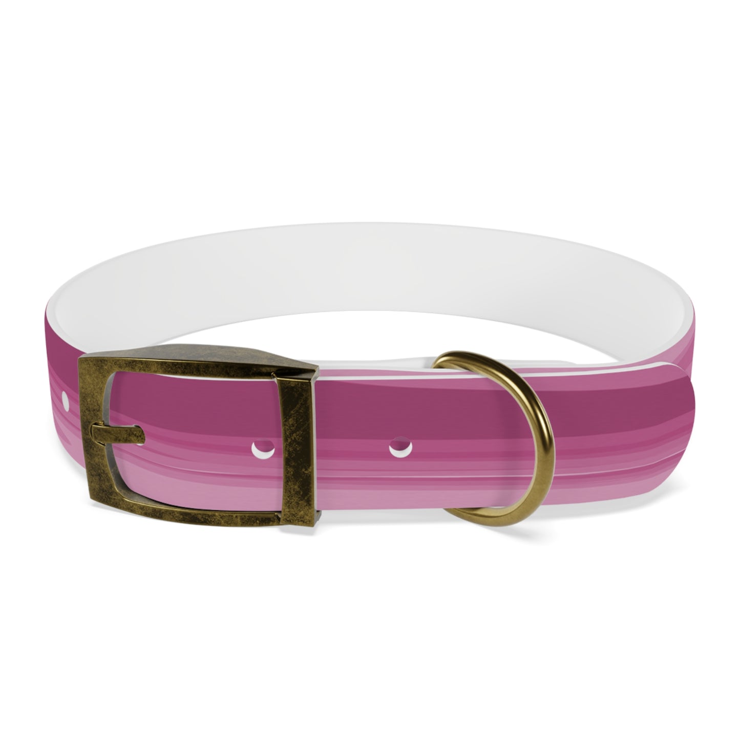 Pinky Mauve Wavey Medium Dog Collar