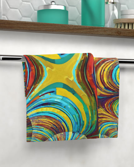 Uzi Spiral Alpha Face Towel, 13" x 13"