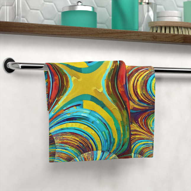 Uzi Spiral Alpha Face Towel, 13" x 13"