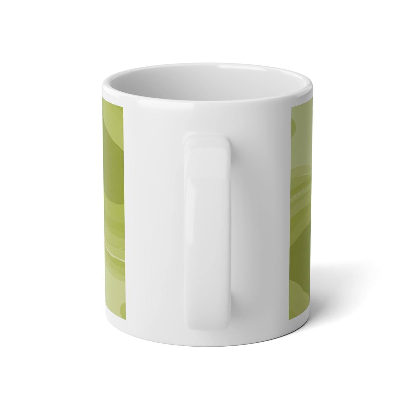 Lemon Wavey 20 oz White Glossy Jumbo Mug