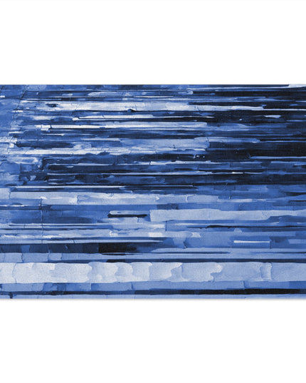 Striped Deep Blue Rally Towel, 11" x 18"