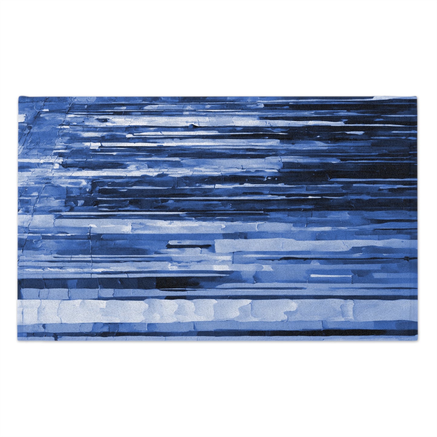 Striped Deep Blue Rally Towel, 11" x 18"