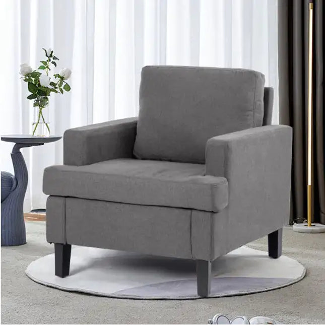 Upholstered Single Sofa Chair, Living Room, Bedroom