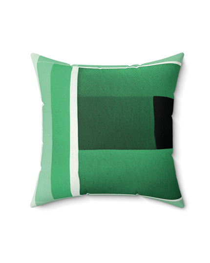 Mint Shadow 16" x 16" Faux Suede Square Pillow