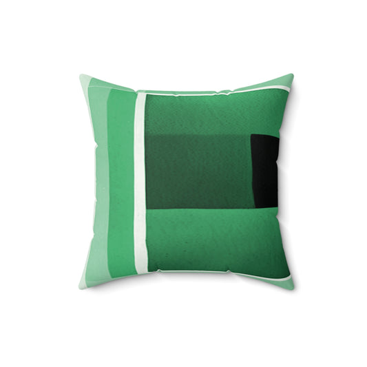 Mint Shadow 16" x 16" Faux Suede Square Pillow