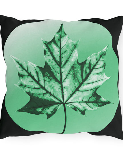 Mint Green Maple Leaf 16" x 16" Outdoor Pillow