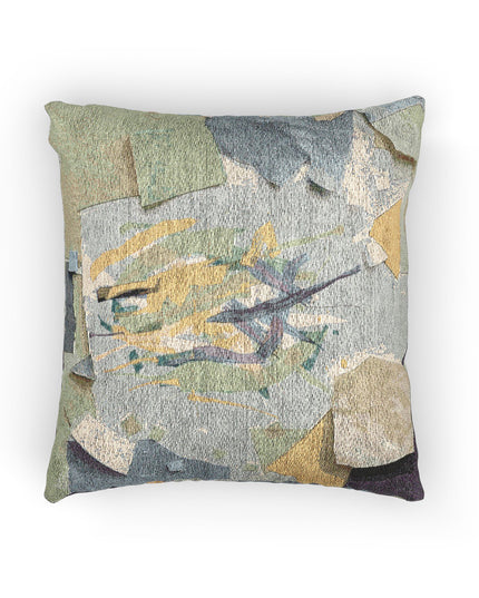 Lemongrass Paper Paint Woven Pillow, 17" x 18"