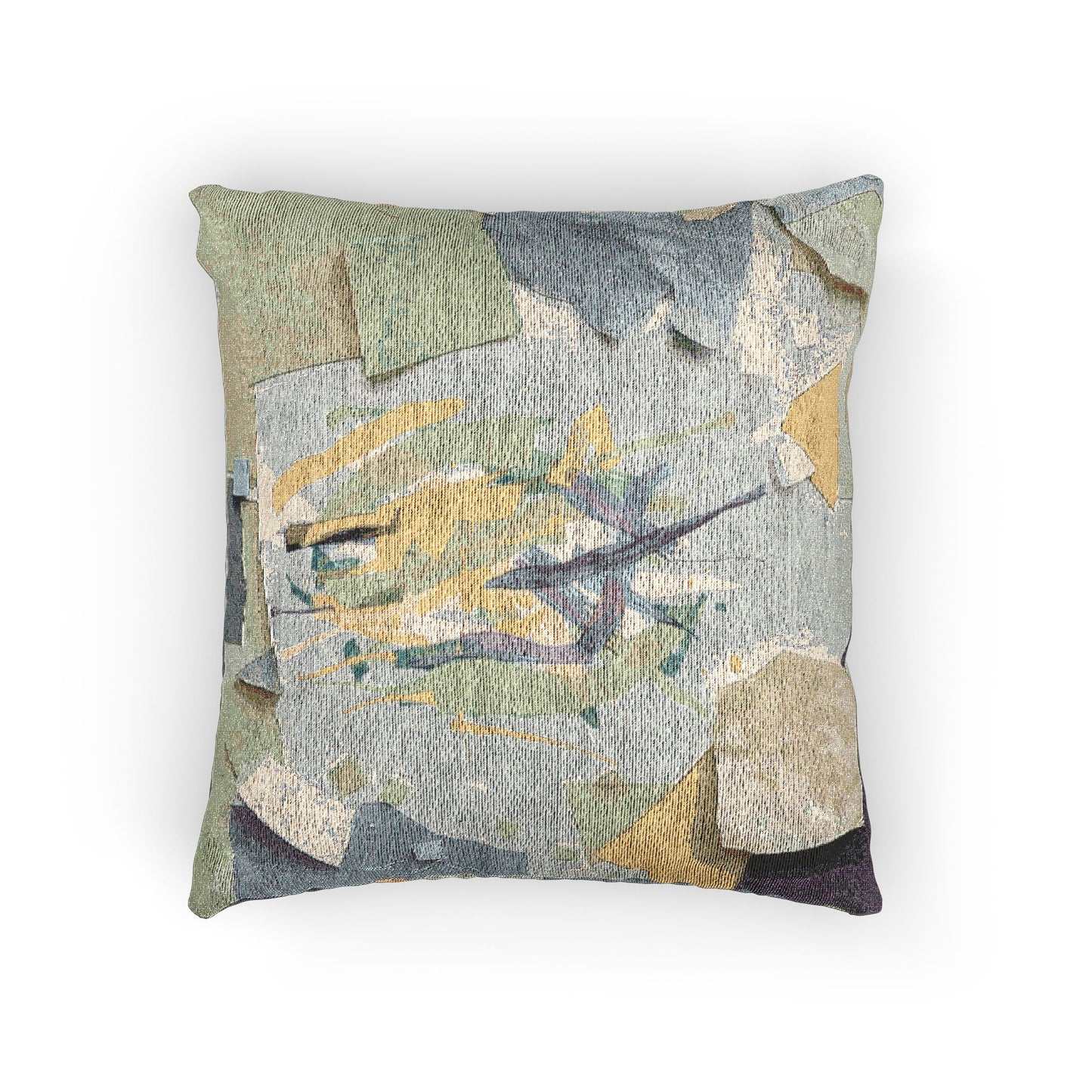 Lemongrass Paper Paint Woven Pillow, 17" x 18"