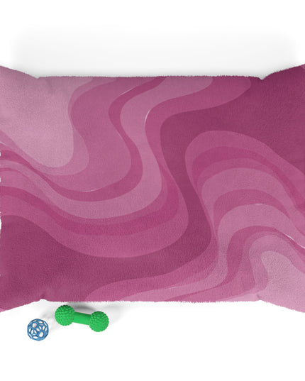 Pinky Mauve Wavey 40" × 30" Pet Bed