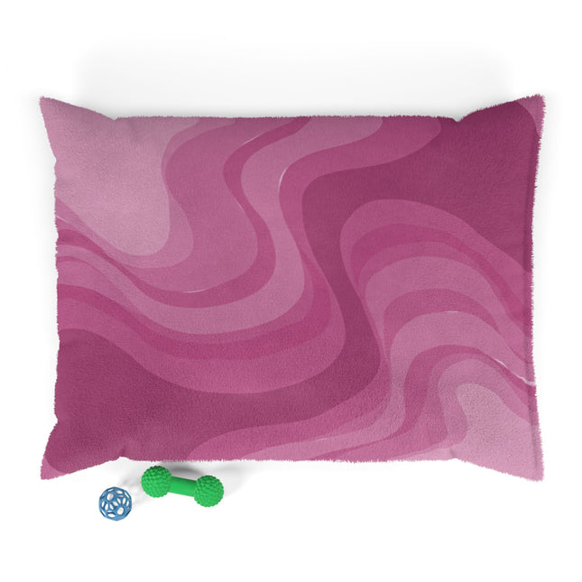 Pinky Mauve Wavey 40" × 30" Pet Bed