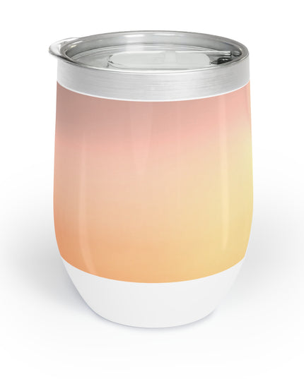 Hot Peach Fade 12 oz Chill Wine Tumbler