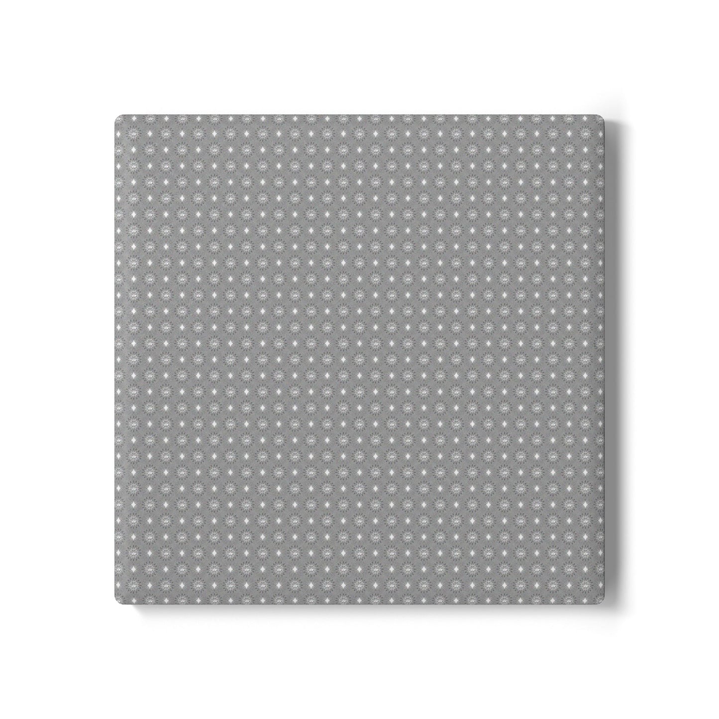 Desaturated Star-crossed Bodies Square Ceramic Coaster, 4" x 4"
