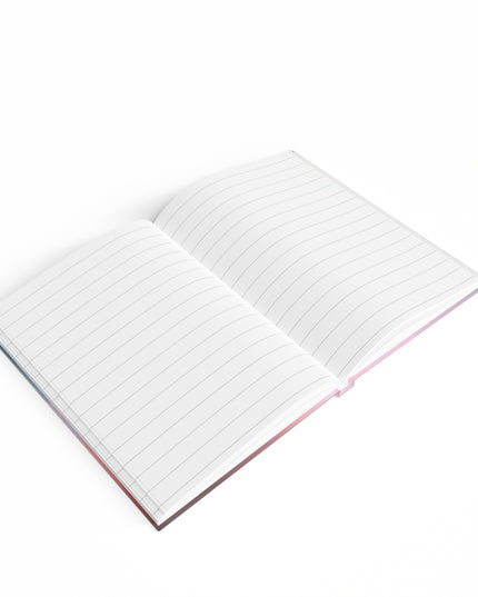 Gray Sea Pink Fog 5" x 7" Journal - 128 Ruled Line pages