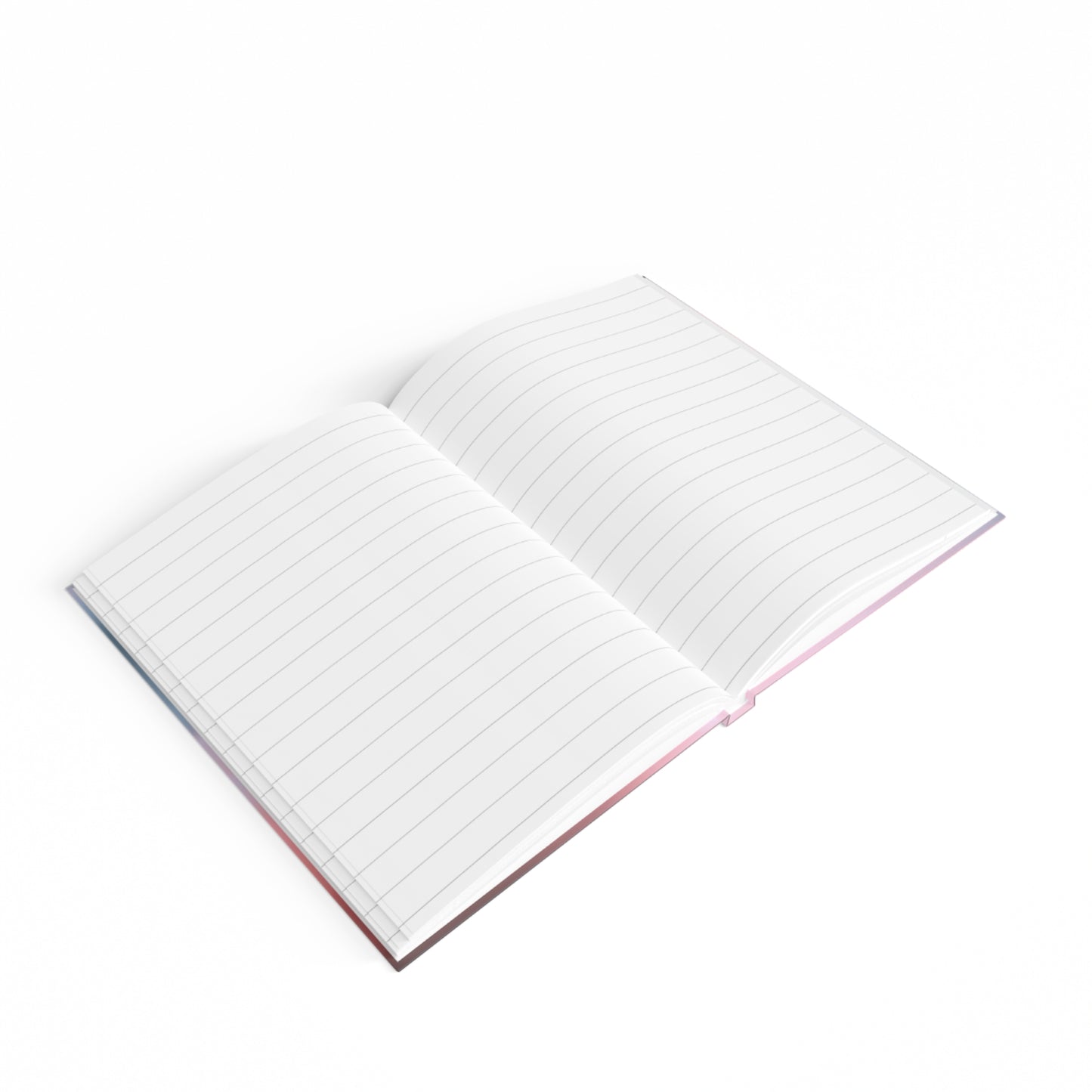 Gray Sea Pink Fog 5" x 7" Journal - 128 Ruled Line pages