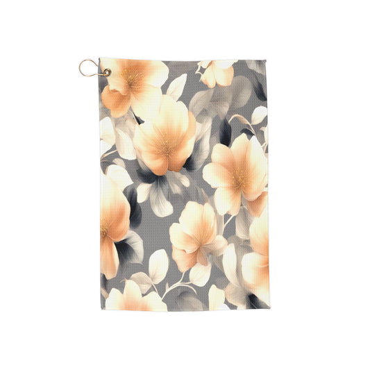 Soft Blossom Floral Bunch Golf Towel, 16" x 24"