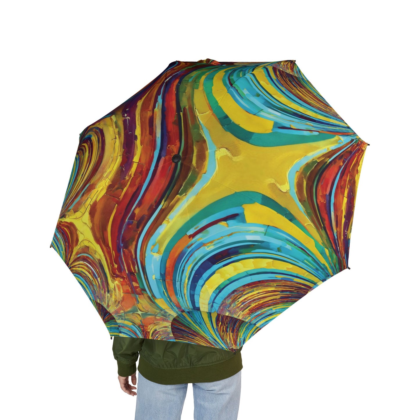 Uzi Spiral Alpha Foldable Umbrella - Compact & Chic
