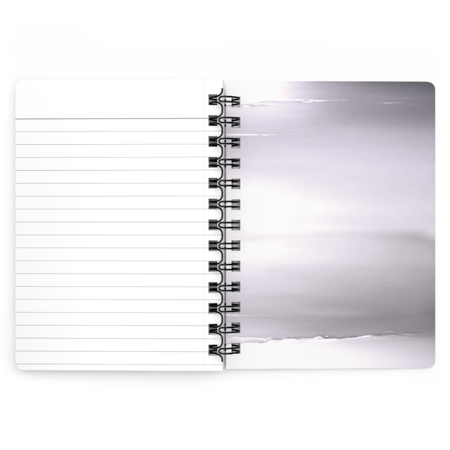 Sephia Sea Dark Fog Sea Purple Fog Spiral Bound Journal, 5" x 7" 150 pages