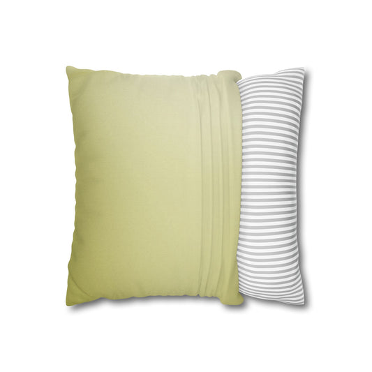 Lemon Fade Spun Polyester Square Pillowcase, 14" x 14"