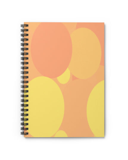 Pastel Bright Oranges Patches Spiral Notebook - Ruled Line, 6" x 8", 118 pages