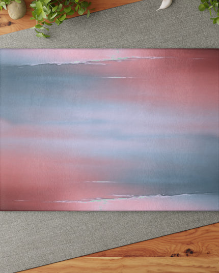 Gray Sea Pink Fog Glass Cutting Board, 11" x 15"