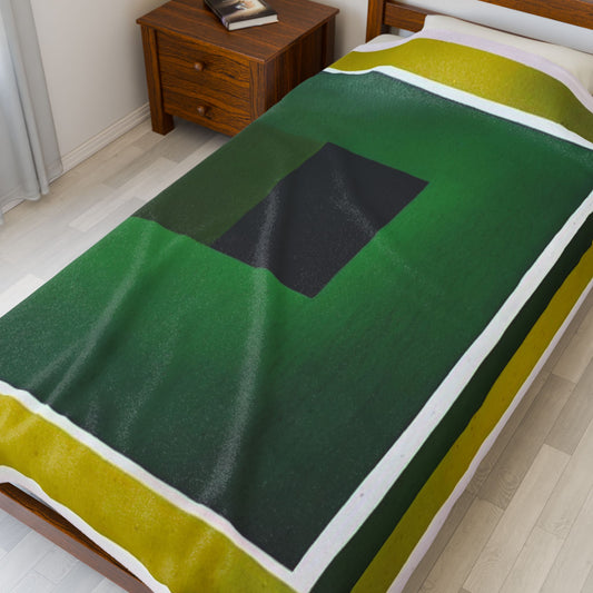 Alpha Shadow Velveteen Plush Blanket, 60" x 80"