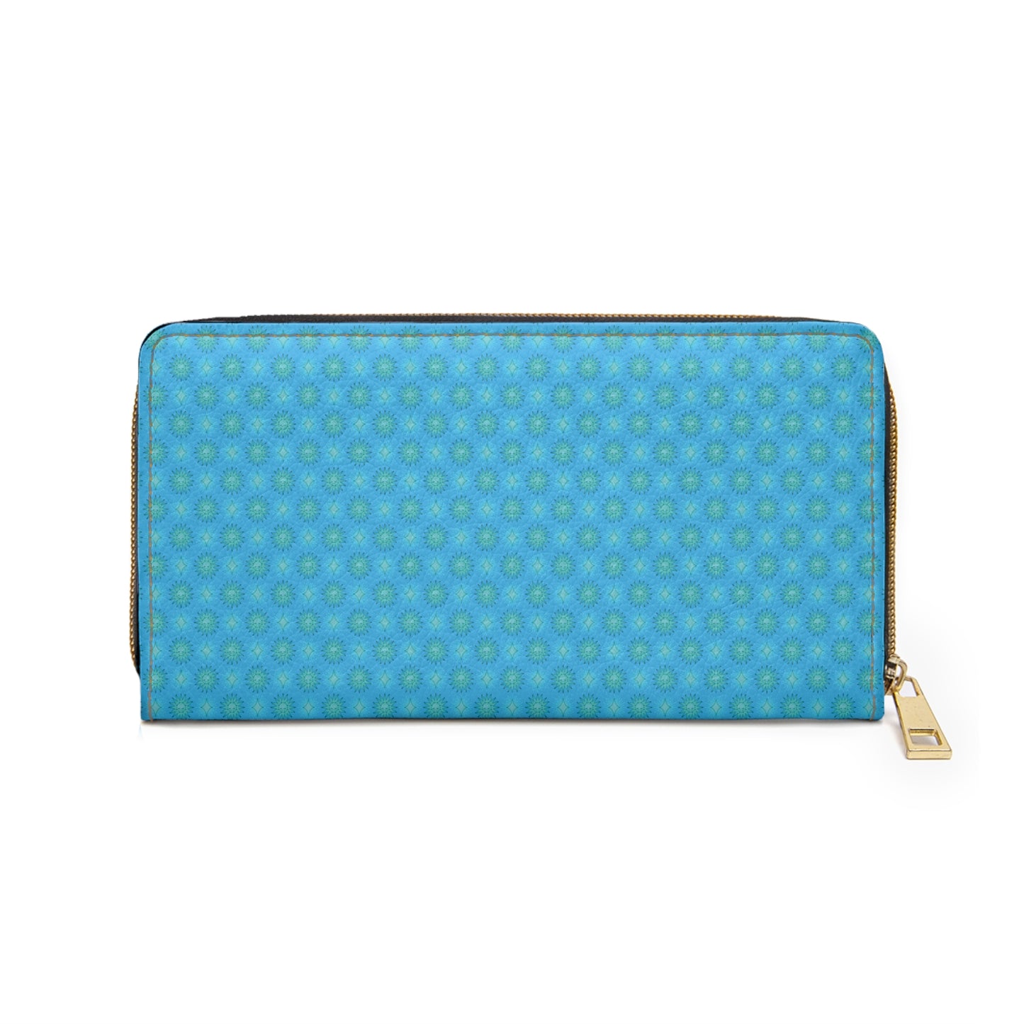 Light Blue Star-crossed Bodies Elegant Abstract Zipper Wallet - Stylish & Functional Accessory for Everyday Use