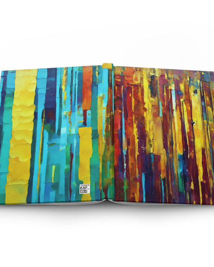 Striped Alpha 5.75" x 8" Hardcover Journal Matte with 150 lined pages